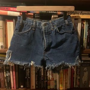 Levi’s denim cutoffs, 26
